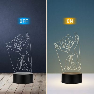 Chhota Bheem Cartoon Character Design Night Lamp